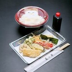 Yuba vegetable Ten-don (tempura rice bowl)