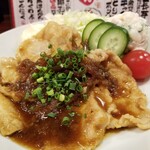 ます家 - 豚ロース生姜焼き。