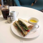 スーホルムカフェ - 夏野菜グリルのサンドのセット