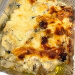 ガストロノミア ヨシ - きのこのグラタン外観ーチーズのおこげがハフハフ