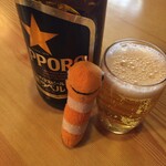 浅野寿司 - 瓶ビールは中瓶と大瓶が選べます