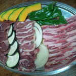 大吉 - 豚ハツ　４６０円　+　生ラム　６８０円　+　カルビ　８３０円　