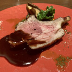 UEYAMA - ●仔羊背肉の香草グリル ～グリンペッパーソース様