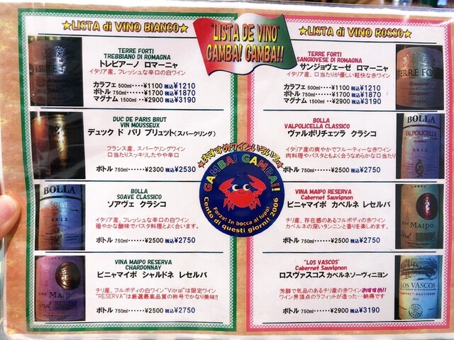 メニュー写真 ガンバ ガンバ 河辺 イタリアン 食べログ