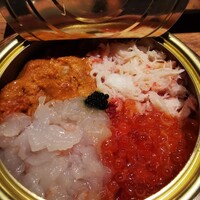 焼肉 うしみつ 恵比寿本店 - 口福の極み缶詰のユッケ