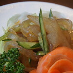 Fukai Hanten - 前菜三種盛り合わせ（クラゲ酢の物）