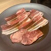 kurogewagyuuyakinikusatsumaushinokura - 薩摩牛中落ちカルビ&豚焼きすきランチ