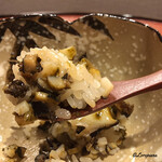 御料理 寺沢 - 細かく刻まれた鮑