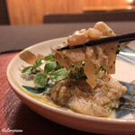 御料理 寺沢 - 河豚のｱﾝ肝和え