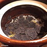 御料理 寺沢 - 黒ﾄﾘｭﾌをたっぷり削りかけ