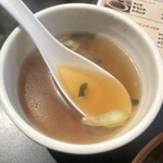 144362490 - 「中スタミナ丼セット」(1300円)のスープ