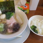 おのでら - 海老包み塩ラーメン　ライスセット