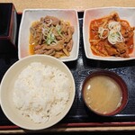 山田うどん食堂 - 得盛パンチ定食