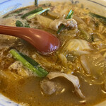 天理スタミナラーメン - スタミナラーメンの餃飯セット 950円
(スタミナラーメン)