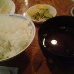 とんかつ喝 - ご飯セット