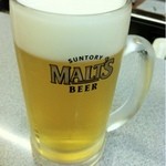 朝日温泉 - よく冷えた生ビール400円
