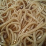 中華そば カドヤ食堂 - 煮干し中そば 麺のup