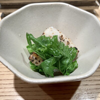 鮨 巳之七 - ○糸島早生菜の花と平貝様