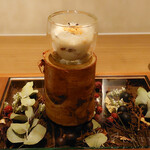 ラチュレ - 菊芋のポタージュ、白子のムニエル