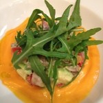 サンフォコン - サバのタルタル　ガスパチョソース　うめえ！