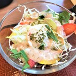 Chuuji Shokudou - 201224木　群馬　忠治食堂　定食サラダ