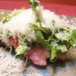 祗園245 - 高坂鴨のアッロスト、バッキーノチーズかけ