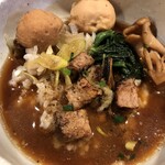 鴨出汁中華蕎麦 麺屋yoshiki - 芋煮中華蕎麦（ご飯もの付）