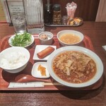 Chuugokusai Shuu - 日替わり定食(豚肉と春雨の四川煮)　880円税込