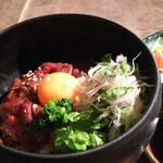 Basashi Baru Katanashi Isshin - ランチの桜ユッケ