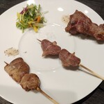 鼓鳥 - ハツ180円/砂肝140円/レバー180円