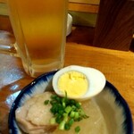 酔庵 - ビールとお通し