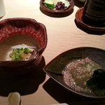 銀座うち山 - 8.22訪問：鯛茶漬けランチ：鱧と冬瓜のそぼろあんかけ（￥1,500）