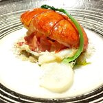 リストランテKubotsu - カナダ産フレッシュオマール海老のソテー　森光さんの蕪と久保田さんの姫蕪（2020.12）