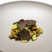 レストラン オオツ - 2021.1 地物黒鮑のアロス・メロッソ