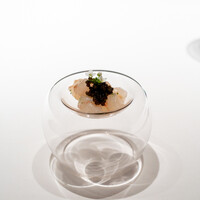 レストラン オオツ - 2021.1 富山産ボタン海老のマリネ キャヴィア添え