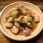 遊酒食堂 宇都宮 - 鶏肉と葱の青唐辛子炒め(税込800円)