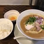 らぁ麺しろ - 限定鮟肝ラーメン+卵かけご飯