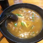 丸石食堂 - 肉カレーうどん 750円