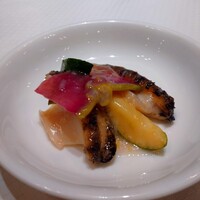 天厨菜館 新宿高島屋タイムズスクエア店 - アワビと黄ニラ