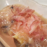 うぶか - 海老卵の出汁巻玉子　蒸しアワビと蟹、フカヒレ餡かけ