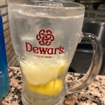 Hitsuji Sunrise - レモンサワーは凍ったレモンを使ってお代わりは注ぎ酒！