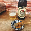 オクヨシ精肉所 - ドリンク写真:サッポロラガービールとおでん