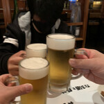 六兵衛 - 生ビール　乾杯