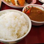 オーモリラーメン - 半ライスとカレー