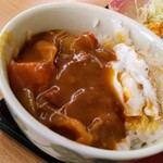 オーモリラーメン - 最後に、カレーをかけて、一気に　