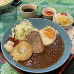 月島もんじゃ スプーンハウス - ハワイアンスパムカレー ¥850