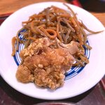 さくら本店 - (ﾗﾝﾁ)さくら定食 変わり鉢：肉入りきんぴらと鶏の唐揚げ　2021.1.5