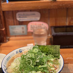 中華蕎麦 春馬 - 朝ラーセット700円に九条ねぎTP100円
