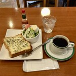 珈琲茶館「珈風絵」 - アサブレモーニング860円