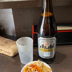 中華そば べんてん - ビール 中(お通し付き)